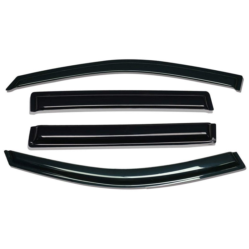 Lightronic Extra Durable Outside-Mount Auto Vent Window Visor, Fits 2018-2023 Chevrolet Traverse, UV Protection Rain Guard, Original Wind Deflector, No-Drill Easy Install, Dark Smoke, 4-Pcs - Image 3